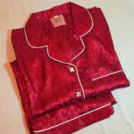 Mahroon Satin Pajama