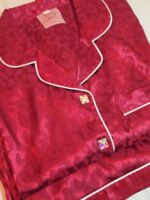 Mahroon Satin Pajama - Image 2