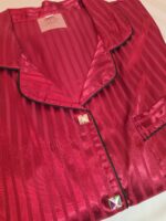 Mahroon Satin Pajama