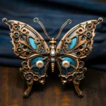 Crystal Butterfly Hair Clip - Image 2